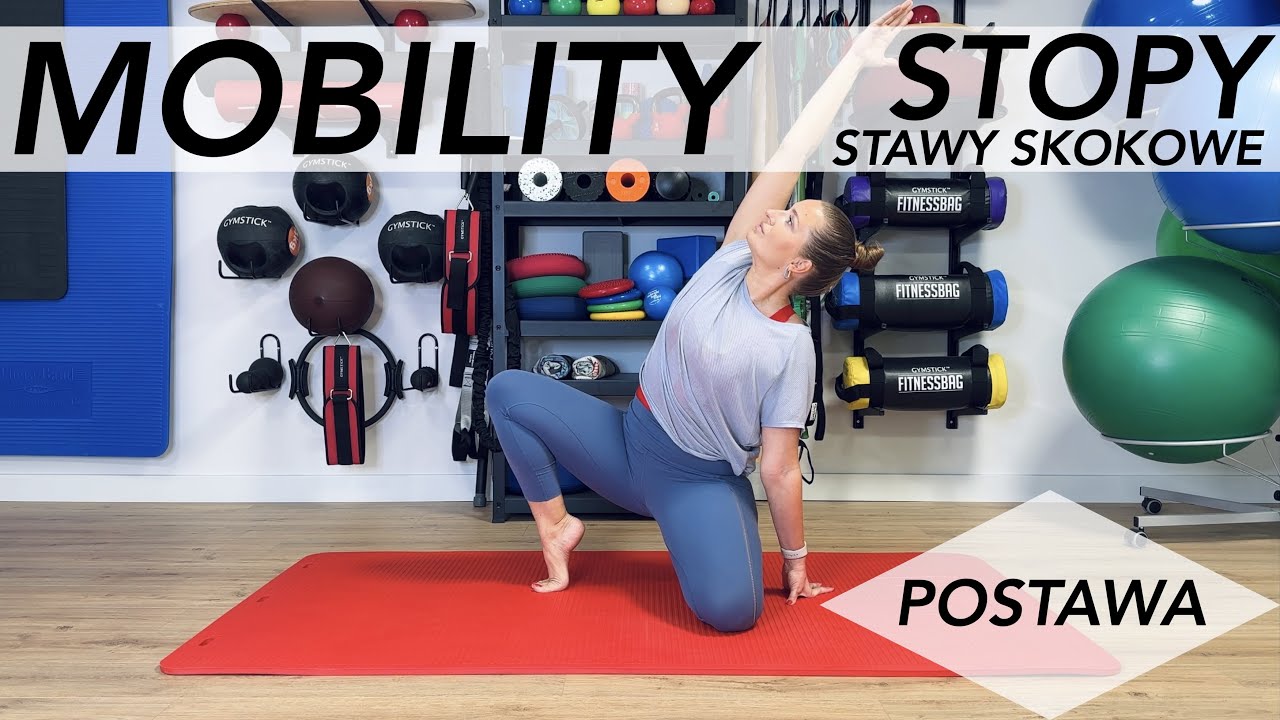 STOPY I STAWY SKOKOWE - MOBILITY - ćwiczenia rehabilitacyjne - stopy płaskostopie haluks Achilles