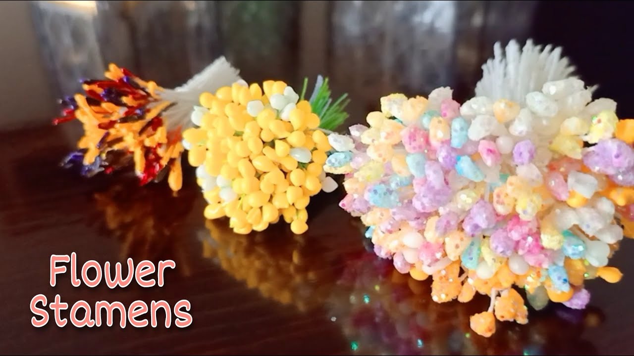 Diy Flower Stamens | How to make stamens for flowers- craft tutorial | Best homemade flower stamens