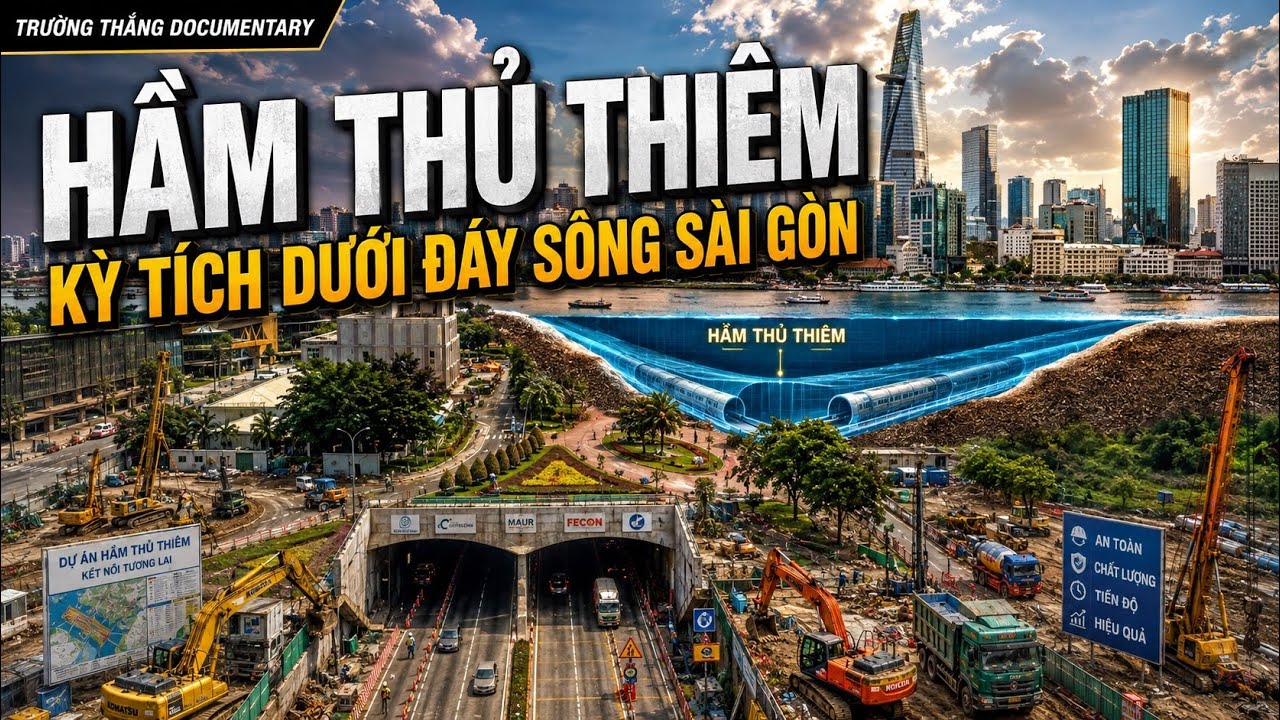 Hầm Thủ Thiêm - Kỳ tích dưới đáy sông Sài Gòn!