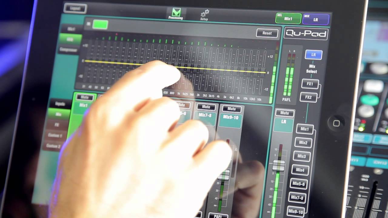 Приложение Allen & Heath Qu Pad для Qu-16