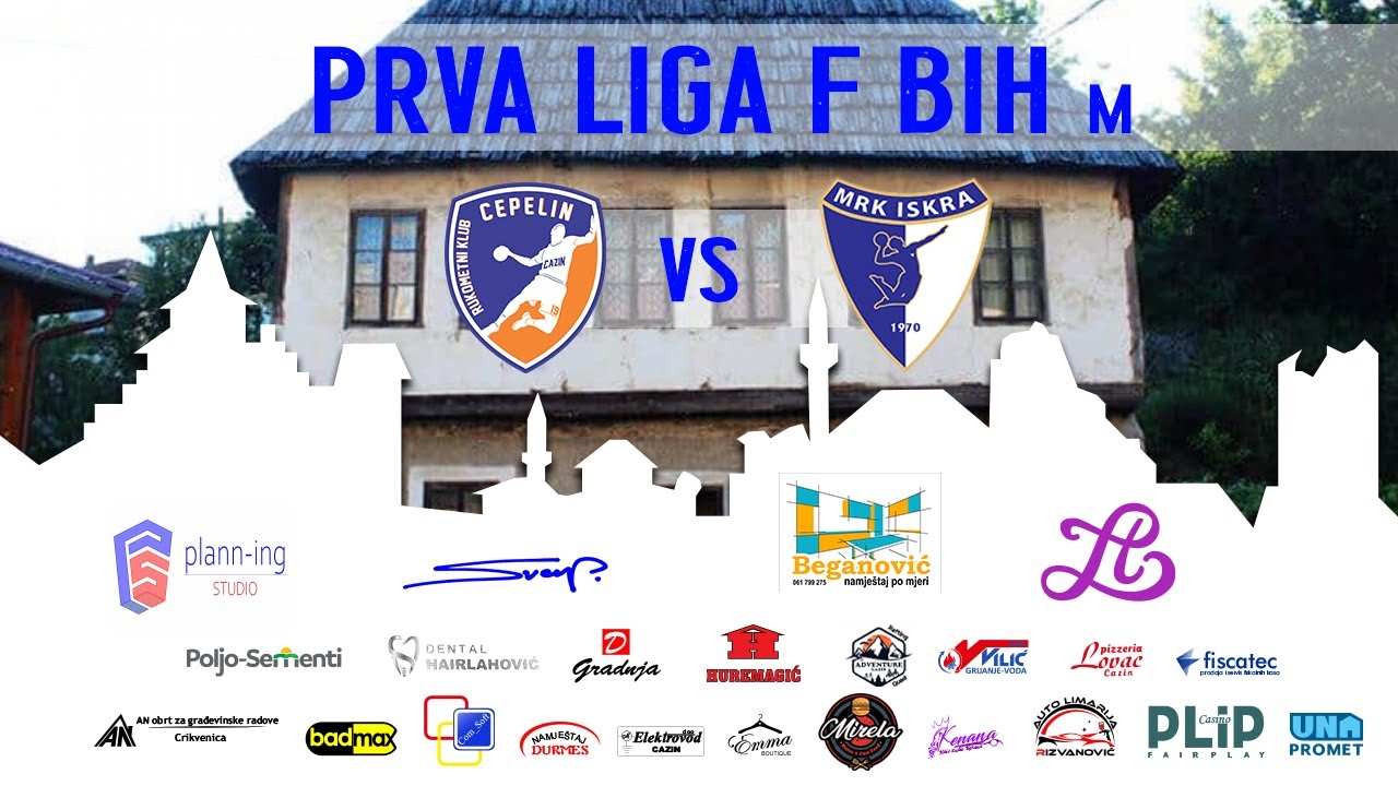 UŽIVO: RK Cepelin Cazin - RK Iskra Bugojno, 9. kolo Prva liga F BiH 2025/26
