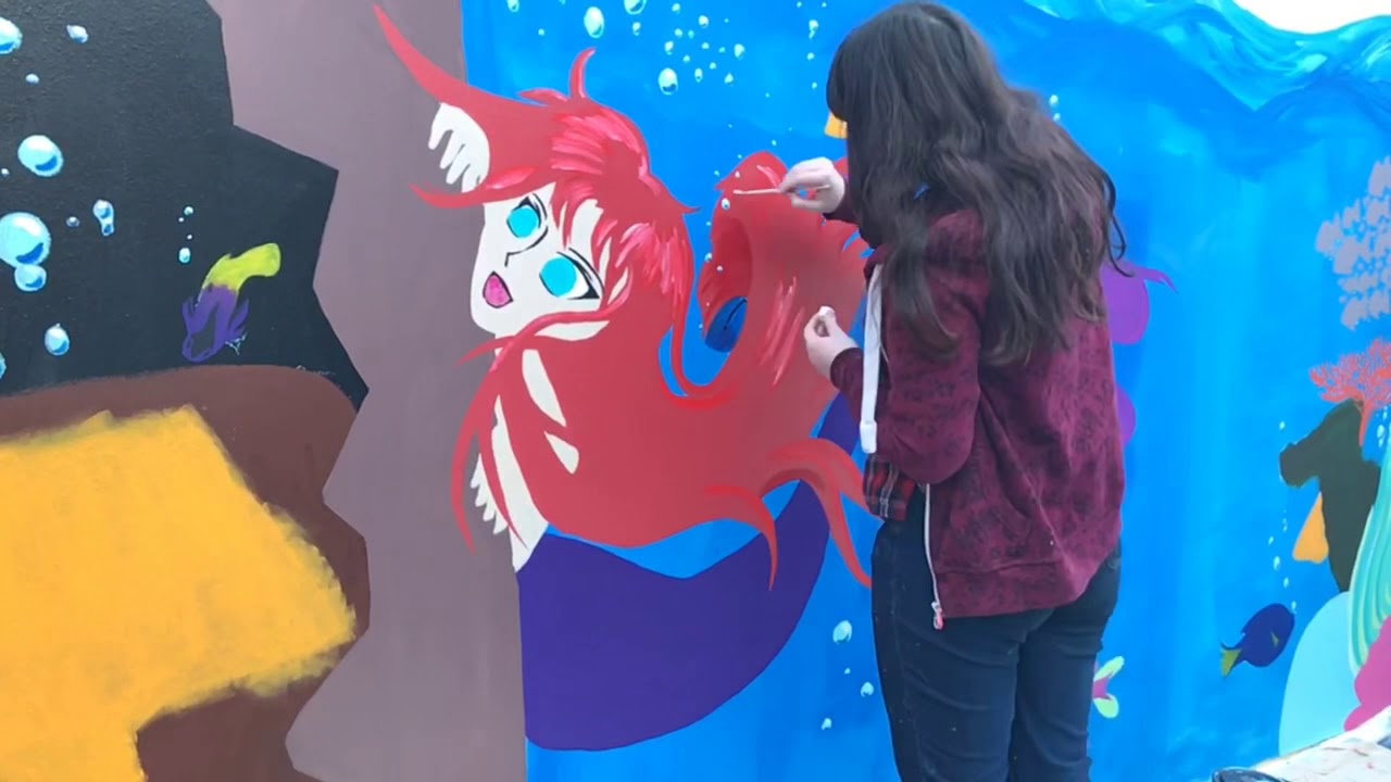 Big Project! Swimming Pool Mural Art Part 4