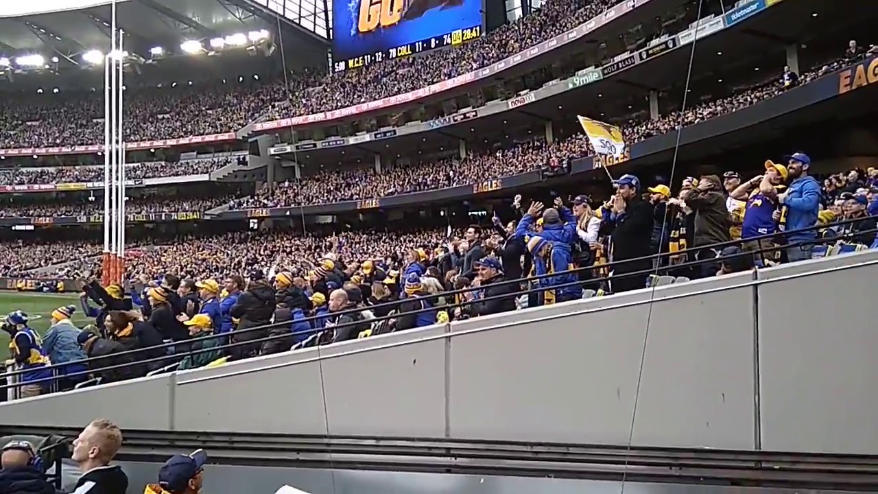 MCG Crowd reaction Dom Sheed 2018 grand final winning goal 2018