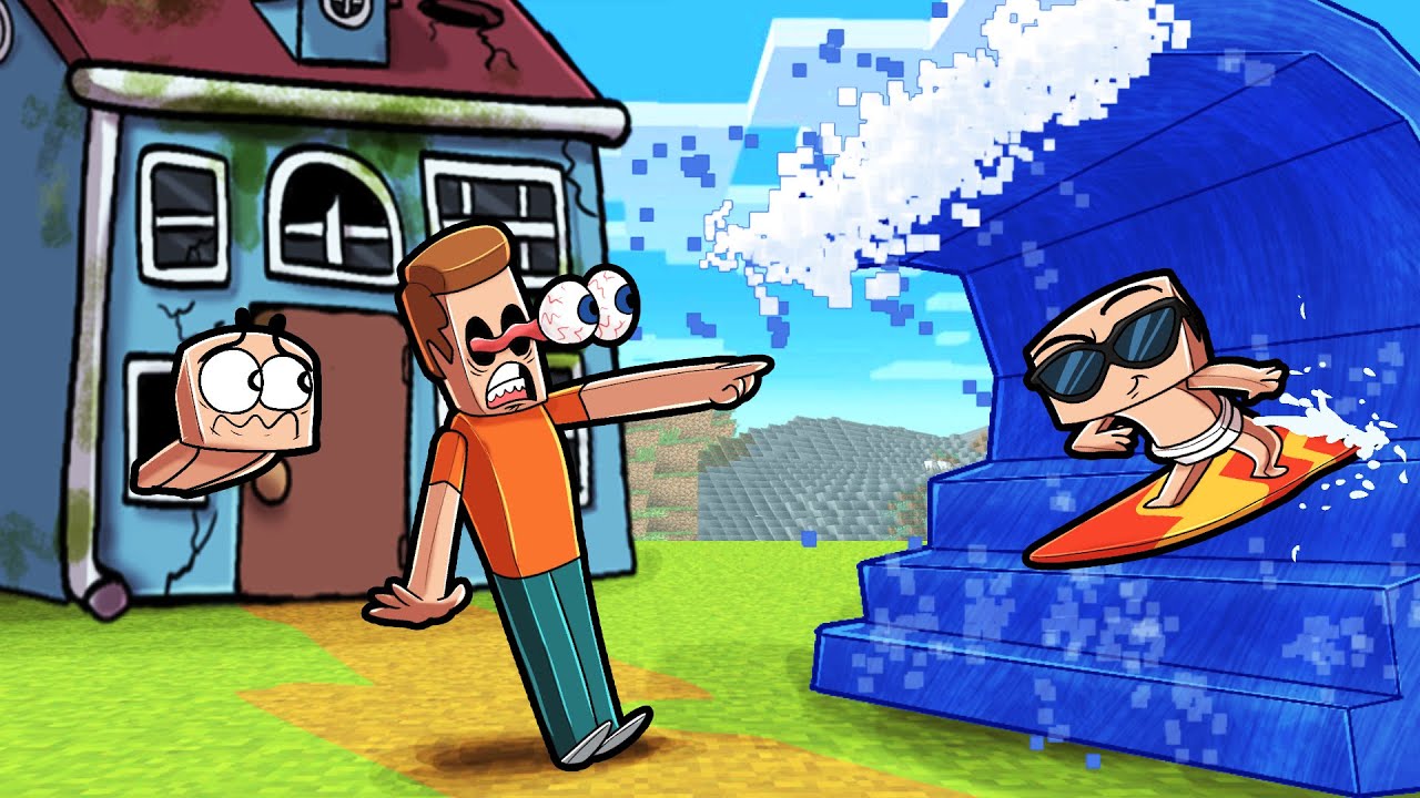 Tsunami Destroys WHO'S YOUR DADDY FAMILY!? (Baby vs Tsunami)