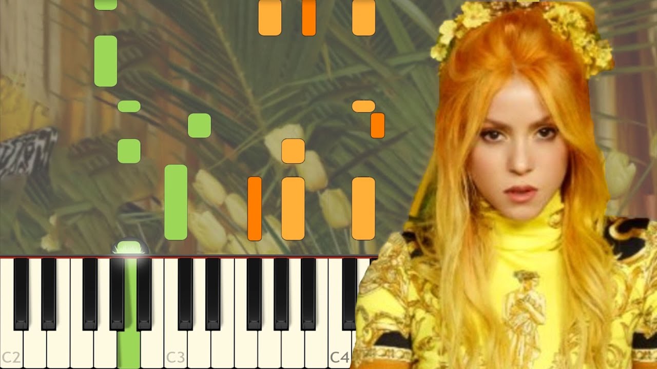 Me Gusta - Shakira, Anuel AA - Piano - Synthesia