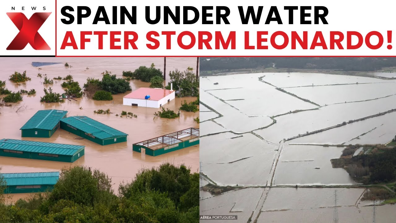 Spain Under Water: Southern Spain Drowned as Storm Leonardo Triggers Emergency Evacuations