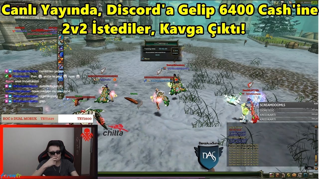 Canlı Yayında, Discord'a Gelip 6400 Cash'ine 2v2 İstediler, Kavga Çıktı! | Knight Online