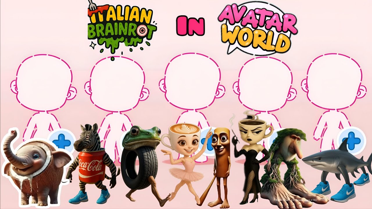 How To Make Italian Brainrot characters 💥🌟 in Avatar World!! #avatarworld #italianbrainrot #video