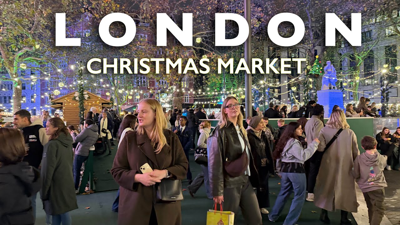 Central LONDON’s Best Christmas Market | Leicester Square| The PERFECT Place To Be During XMAS🇬🇧[4K]