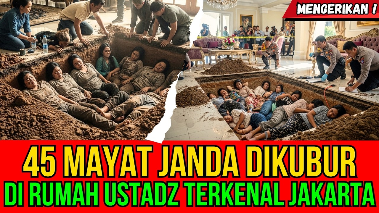 mengerikan !   45 Mayat Janda Dikubur di Rumah Ustadz Terkenal Jakarta