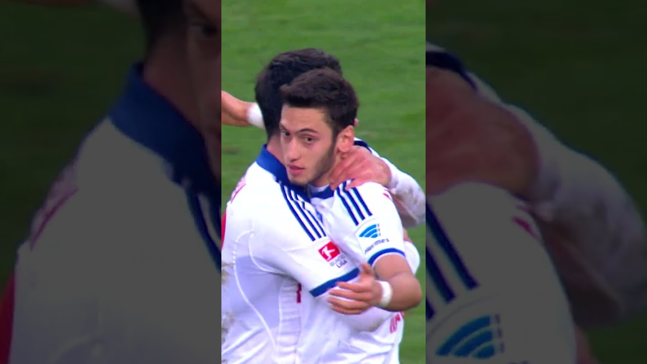 WAS F&Uuml;R EIN FREISTOSS! Traumtor von Hakan Calhanoglu. 🤯 #nurderHSV #goal #football #freekick