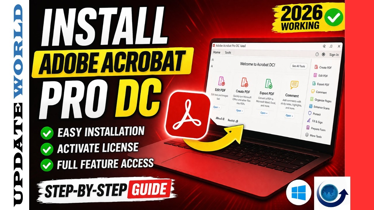 Install Adobe Acrobat Pro DC & Activate License (Step-by-Step Guide 2026)