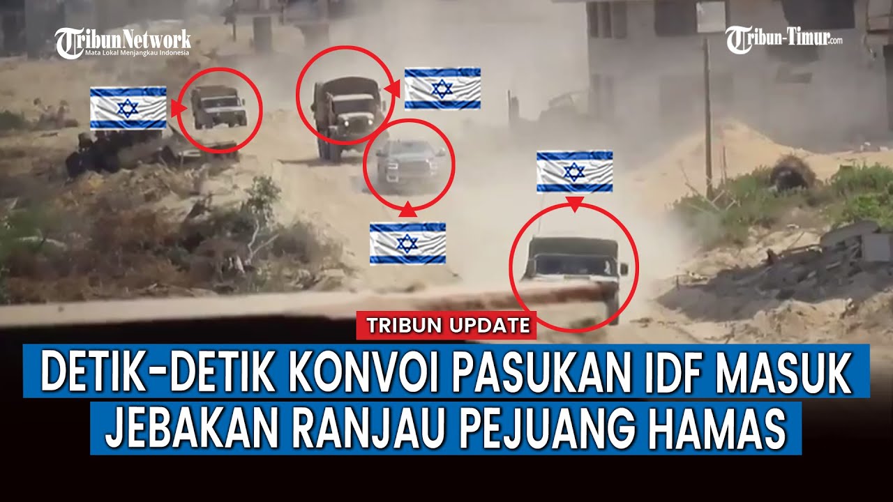 [FULL] Lakukan Serangan Balasan, Kelompok Hamas Sigap Pasang Ranjau untuk Hancurkan Konvoi Israel