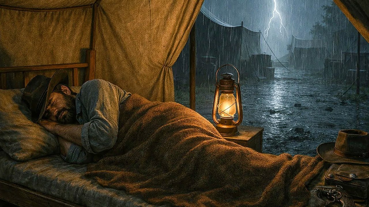 Arthur Sleeping Peacefully Alone in a Camp Tent During Heavy Thunderstorms | RDR2 ASMR