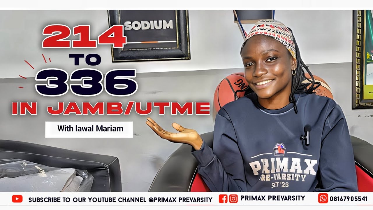 How I scored 336 in UTME 2023 |Lawal Mariam Oyinkansola