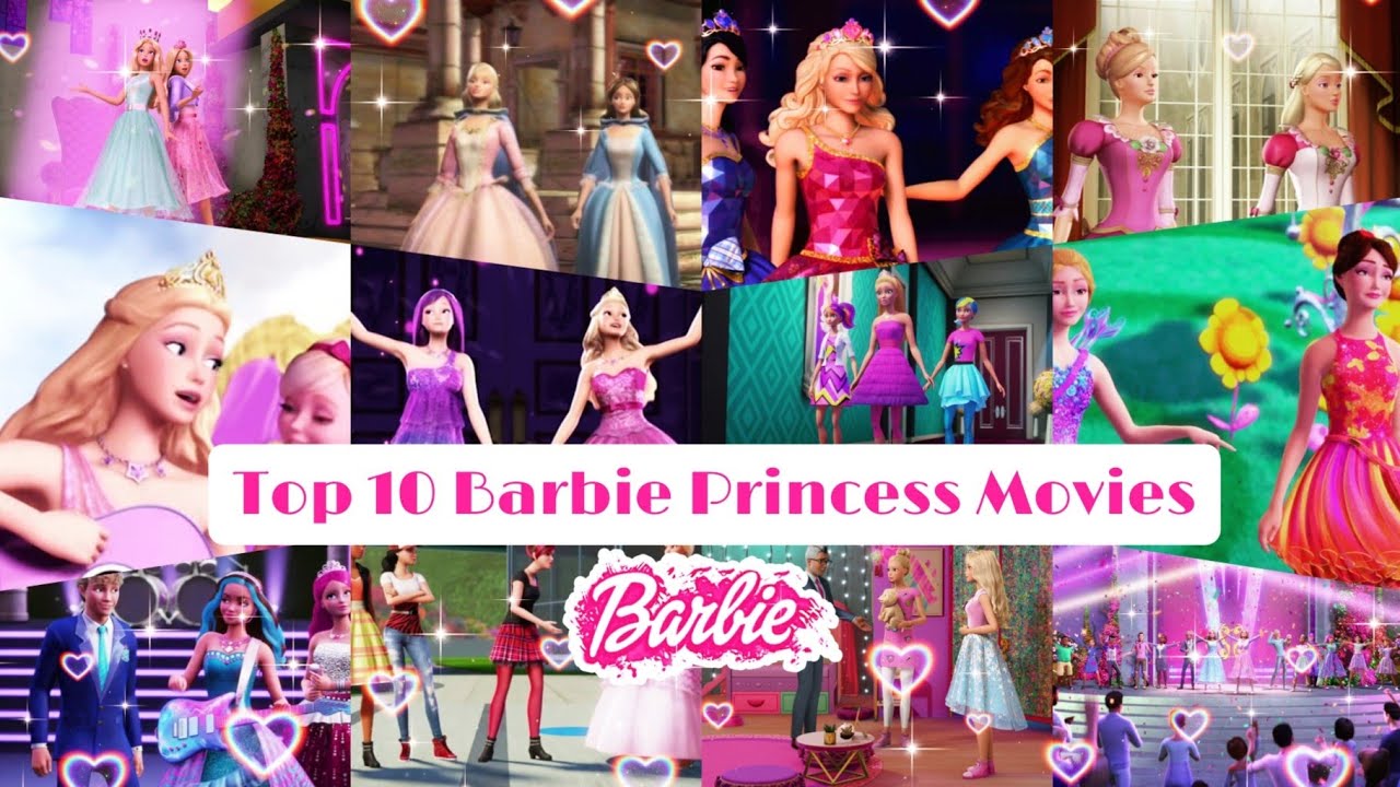 Top 10 Barbie Princess Movies 👸💖