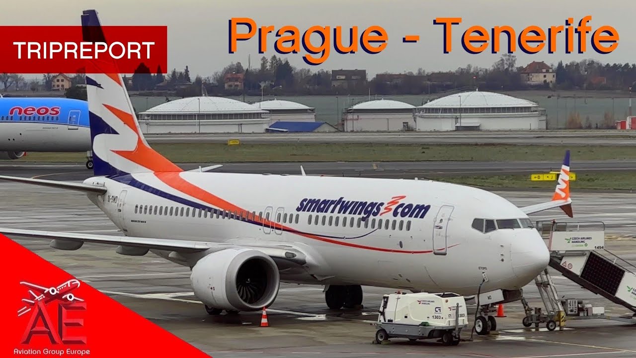 TRIPREPORT 4K | Smartwings Boeing 737 MAX 8 OK-SWD | Prague - Tenerife 