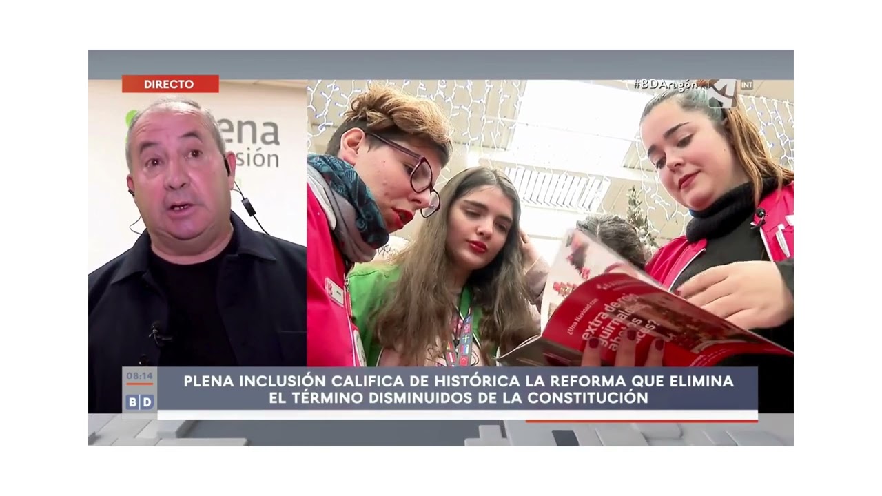 Celebramos la eliminación del término 'disminuidos' en la Constitución en Aragón TV