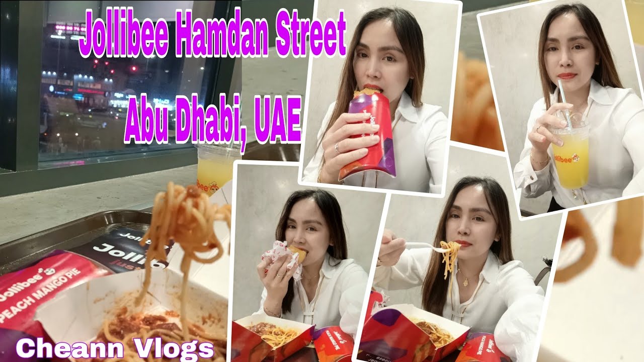 Foodtrip in Jollibe Hamdan St,Abu Dhabi,UAE| Cheann Vlogs 