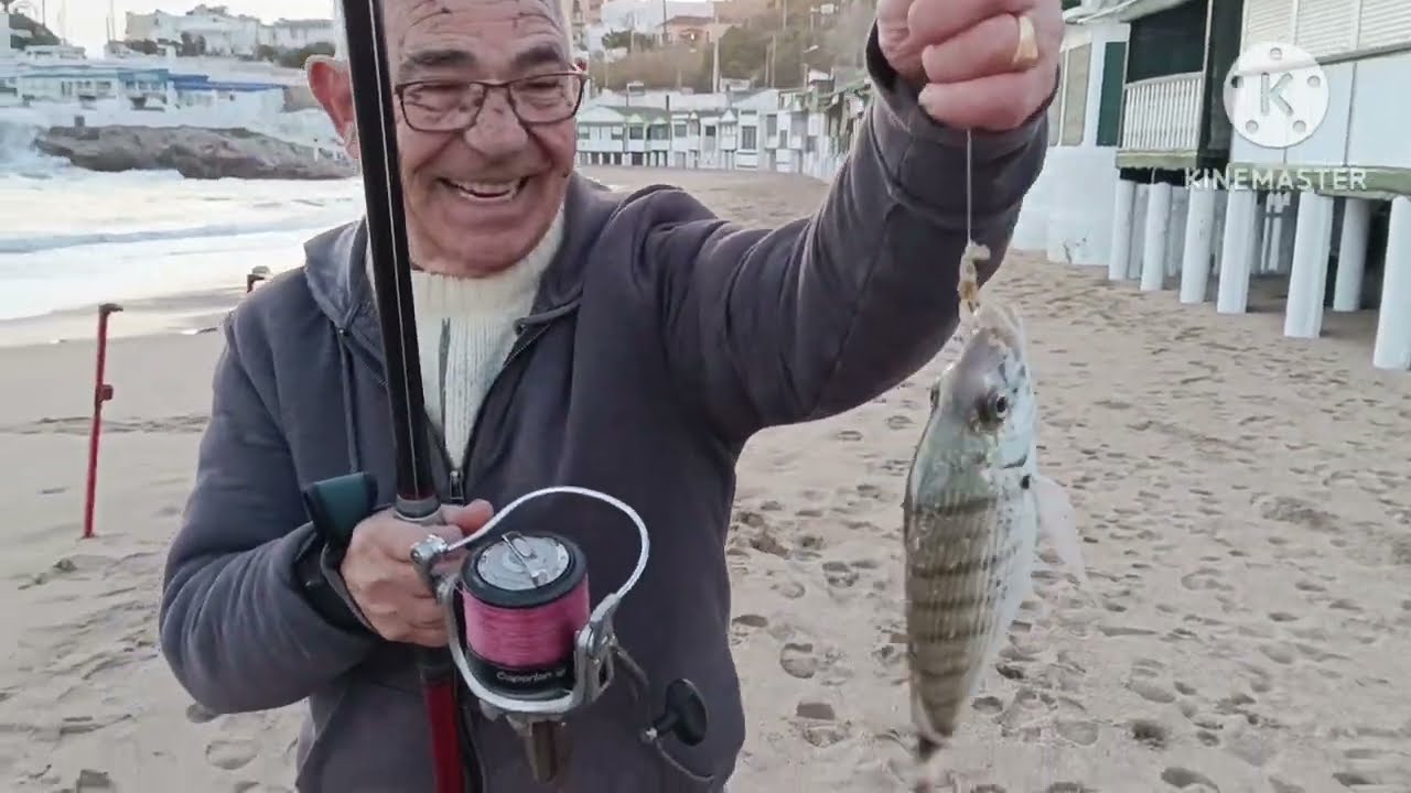 NOCHE DE SARGOS.Surfcasting en Garraf.