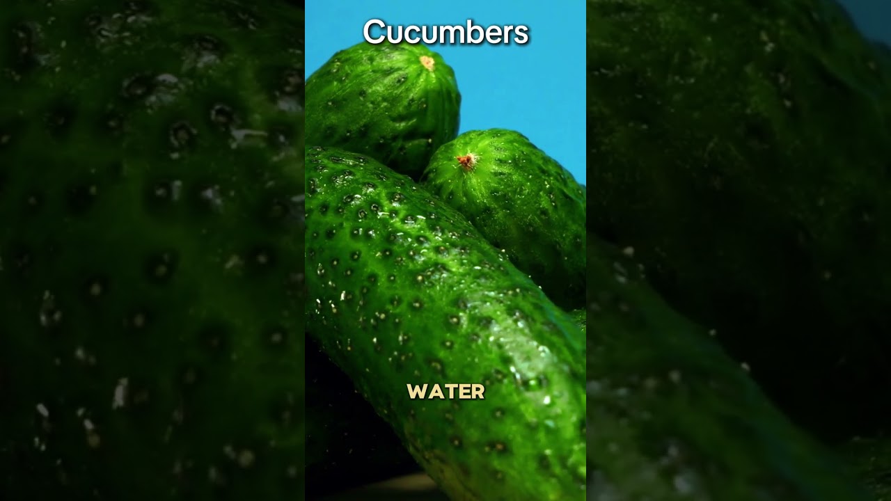 Eat Your Water - High Water Content Foods