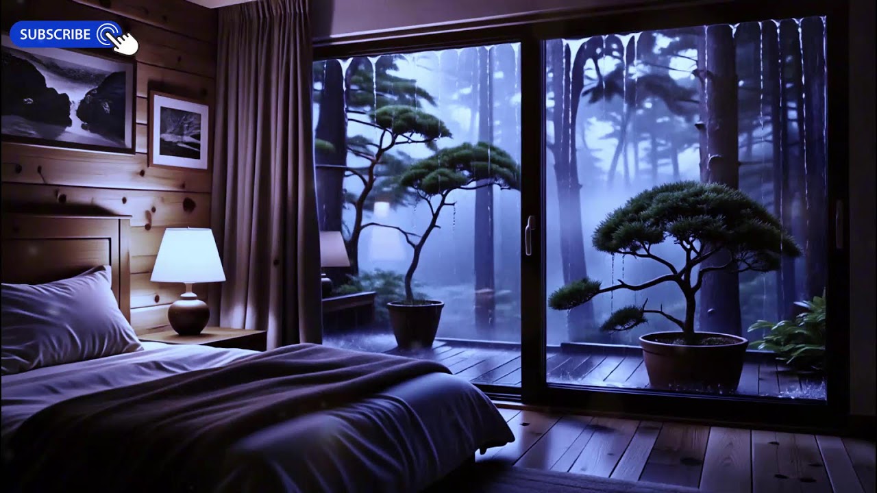 12 Hours Calm Mind Sleep Music 🌧️ Rain Sounds for Stress Relief
