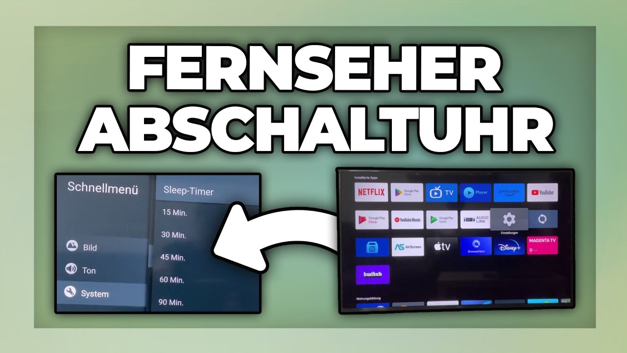 Fernseher Abschaltuhr zum automatisch ausschalten - Sleep Timer Tutorial