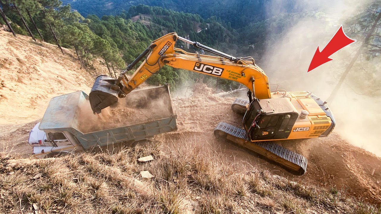 MONSTER Digger CARVES Mountain Road! Dump Trucks RACE to Keep Up | Excavator Planet | Trackhoe