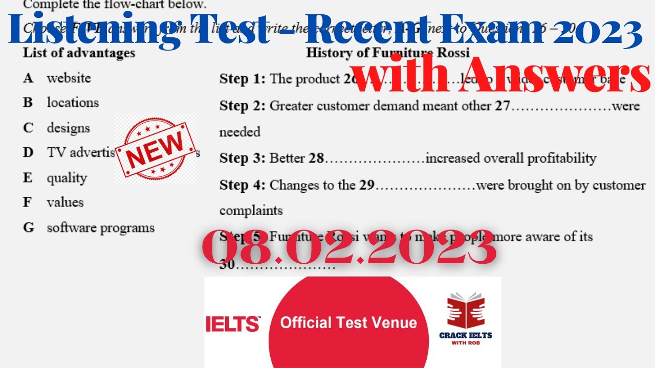 IELTS Listening Test 2023 with Answers | IDP & BC Real Exam