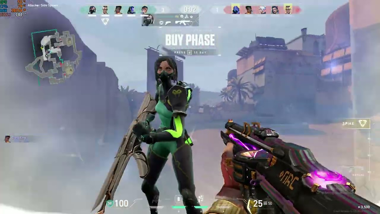Valorant Gameplay game #1 (gold)