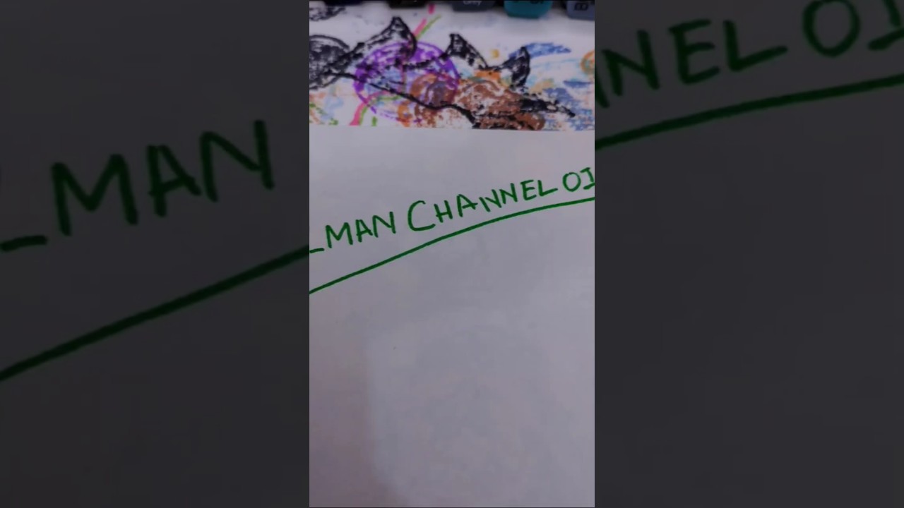 write my channel name 📝 