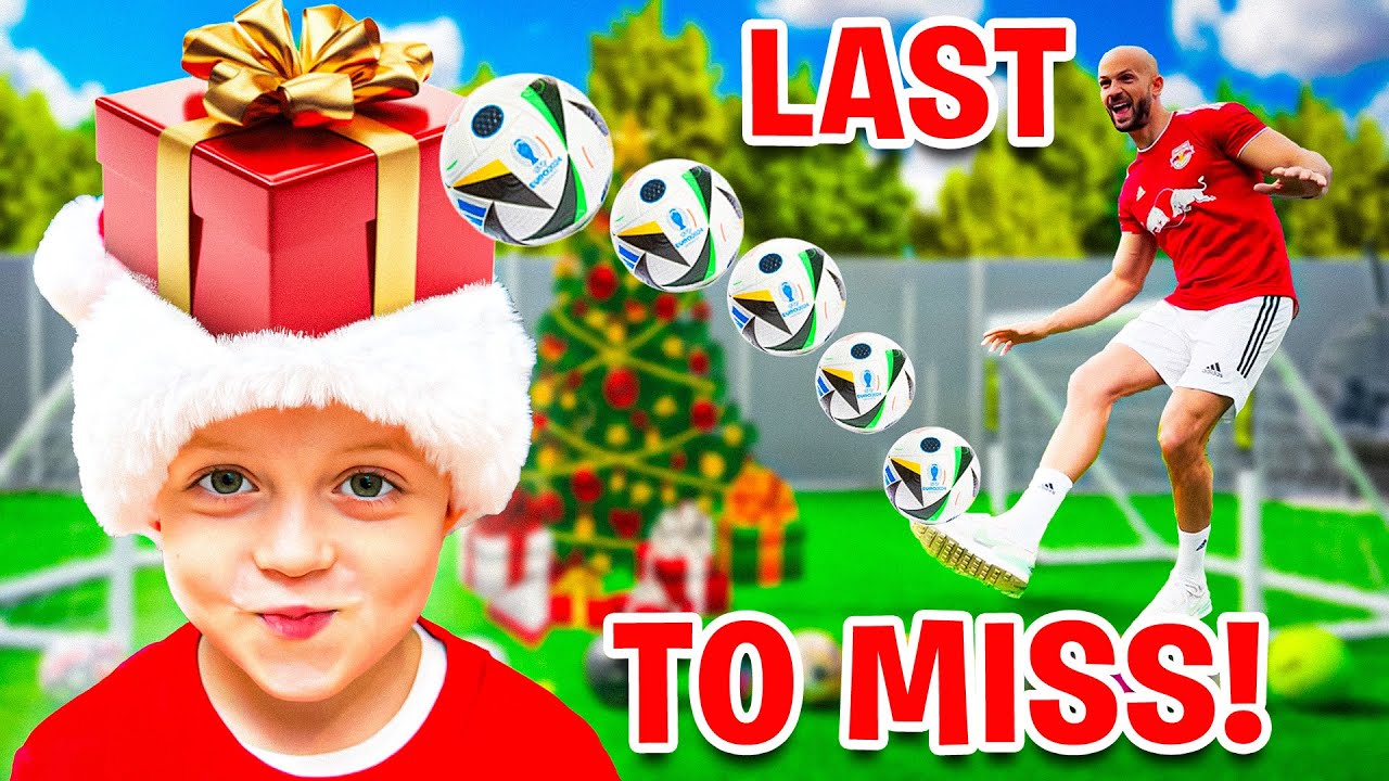 I CHALLENGED JOSHUA TO A CHRISTMAS FOOTBALL COMPETITION!