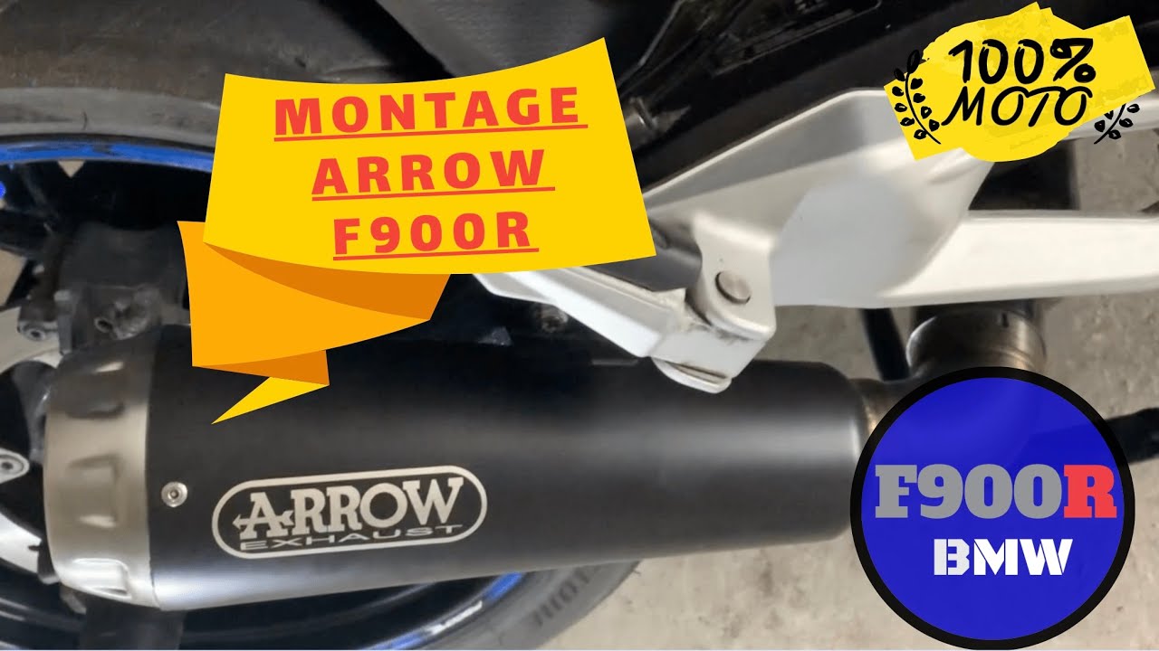 MONTAGE ECHAPPEMENT ARROW POUR LA F900R BMW