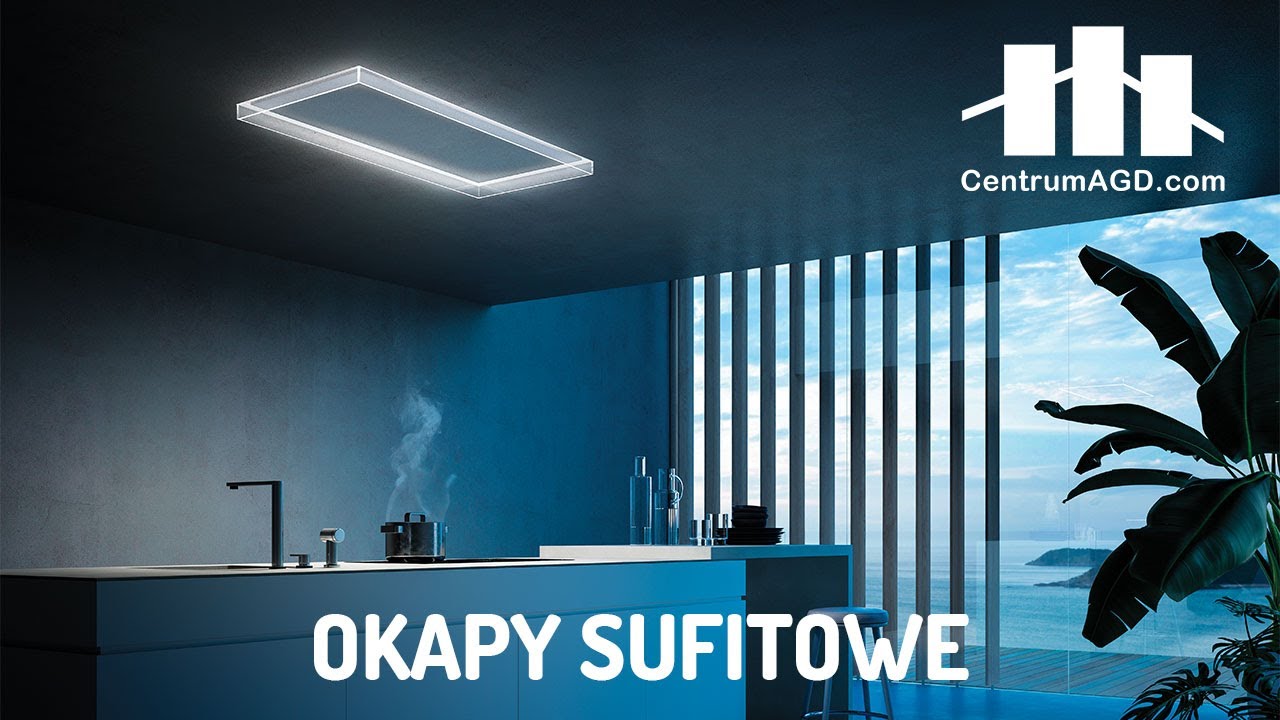 Okapy sufitowe- alternatywa dla okapów wyspowych. Przegląd oferty okapów do zabudowy w suficie