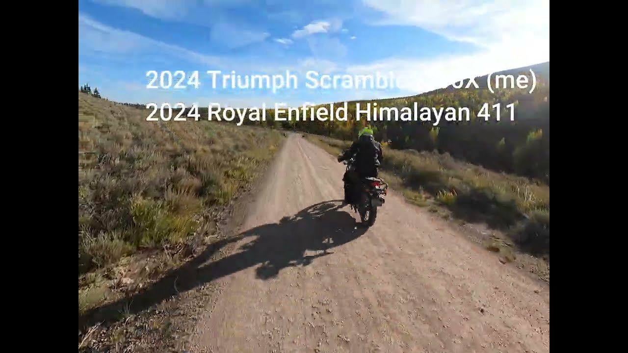 Triumph Scrambler 400X - Colorado backroads to Gunnison, CO