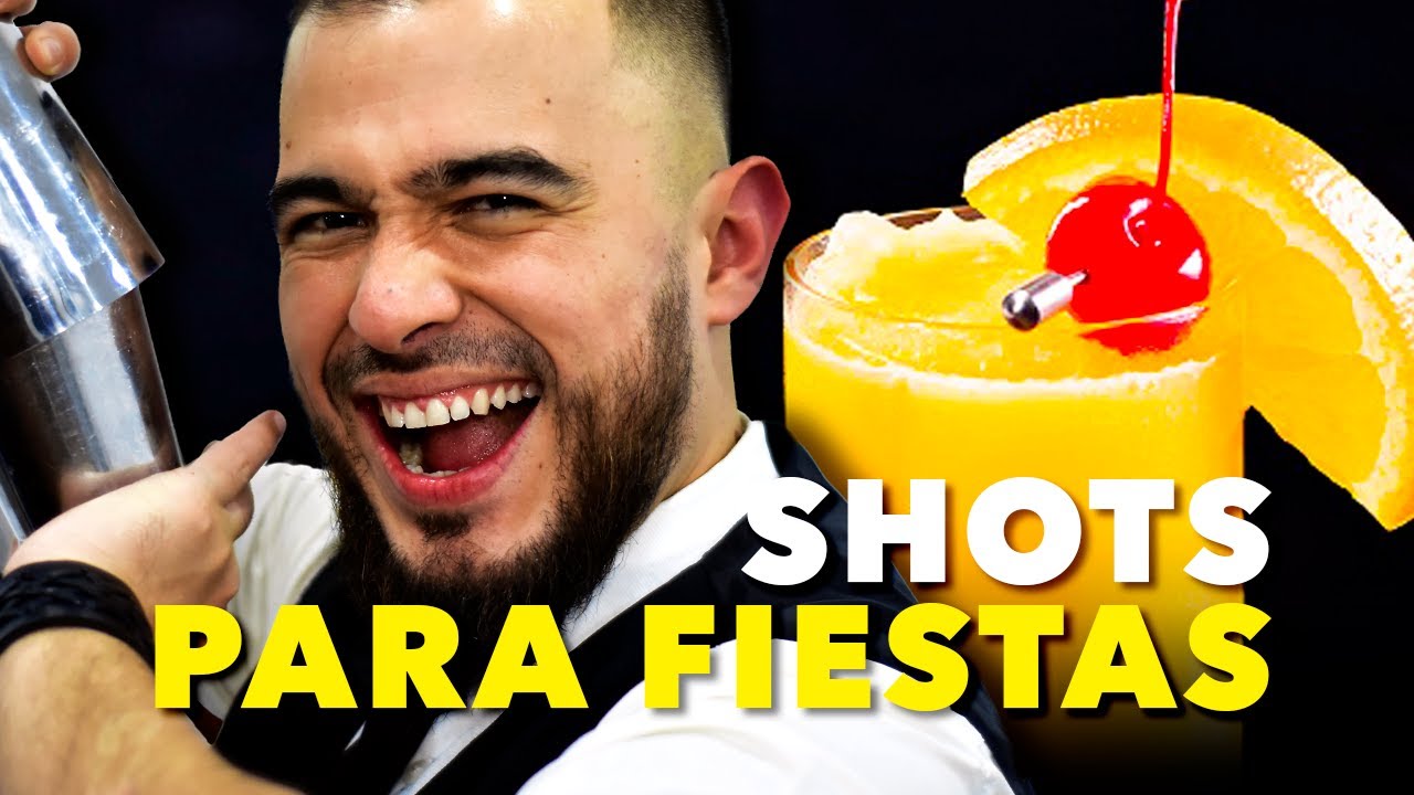 Como hacer LOS SHOTS TEQUILA SUNRISE (2021)🍒 Coctel con TEQUILA