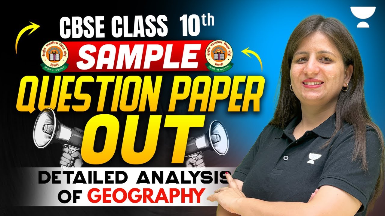 Geography Sample Paper Complete Solution 2025-26 | CBSE Class 10th | By Shweta Ma'am