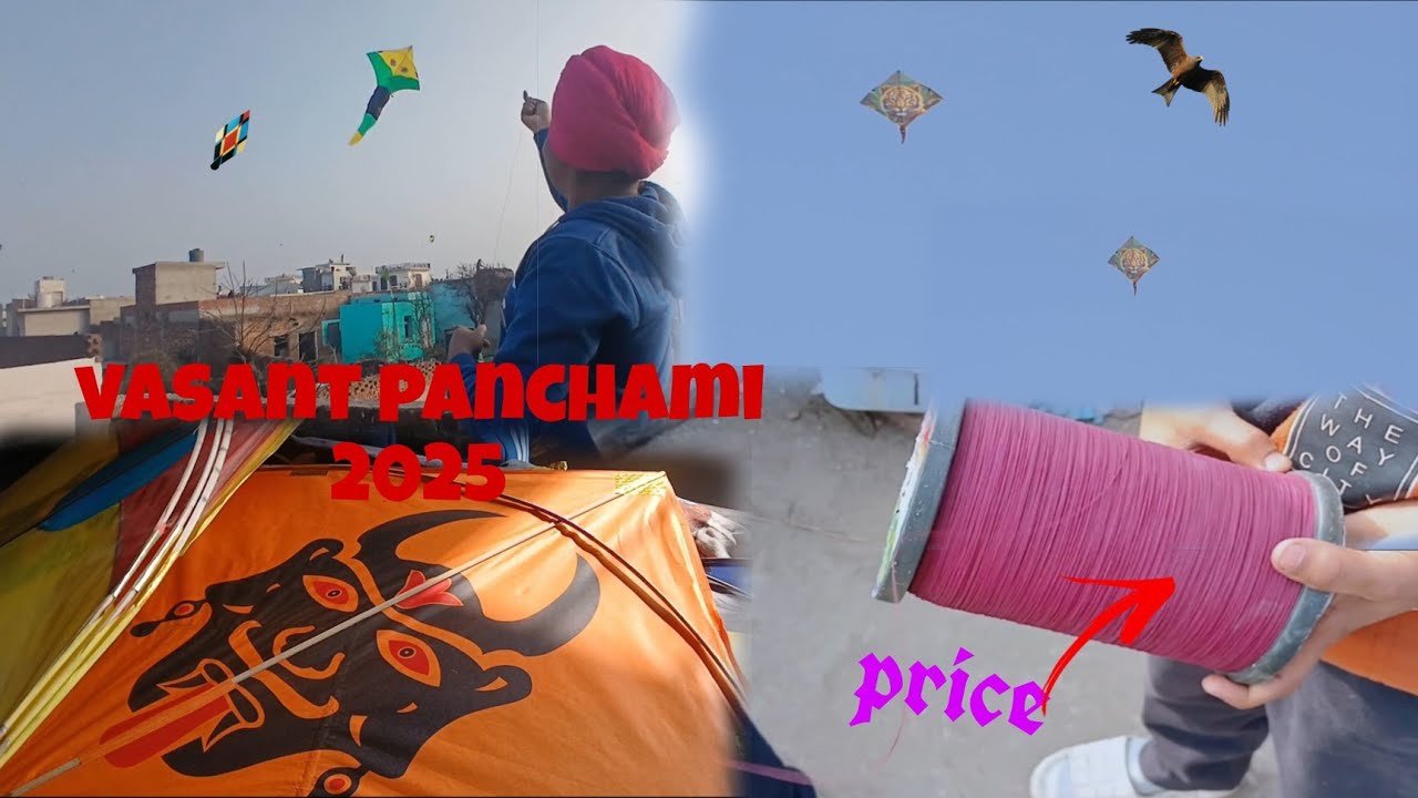 Flying kite || BASANT PANCHAMI 2025 😍|| cutting unlimited kite 😎||