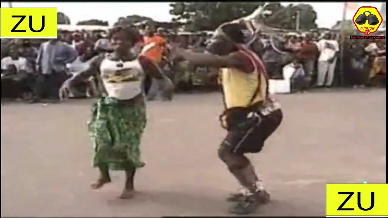 this is a wonderful culture display by the Birifor culture dance group