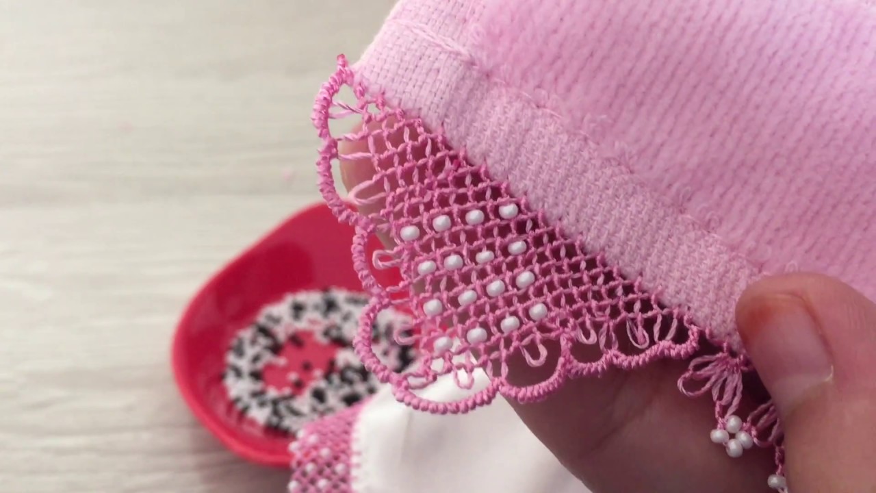 Bölüm1 iğne oyası boncuklu dağ modeli yapılışı