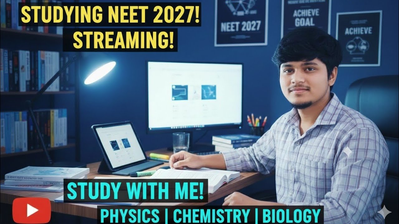 #studywithme #live  NEET Study 🔴 | 7 Am &ndash; 8 AM | Study With Me