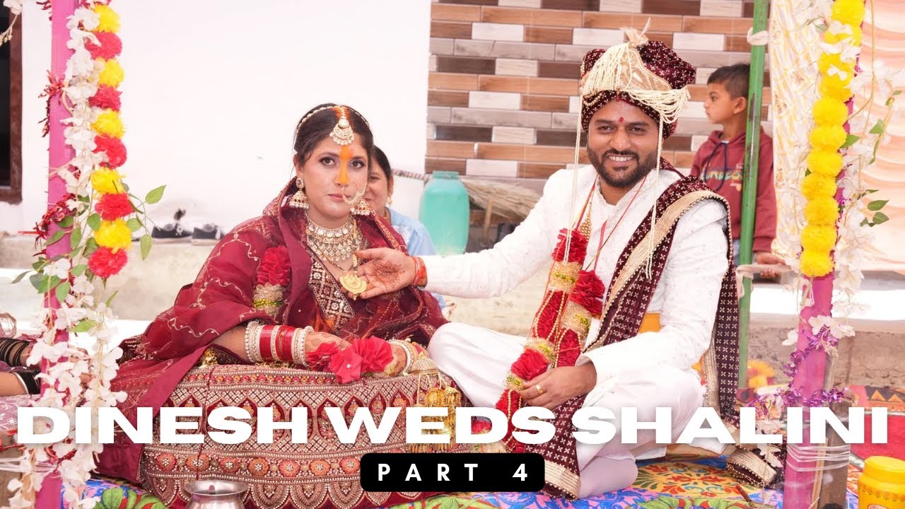 Dinesh weds Shalini marriage video || part 4 of marriage video