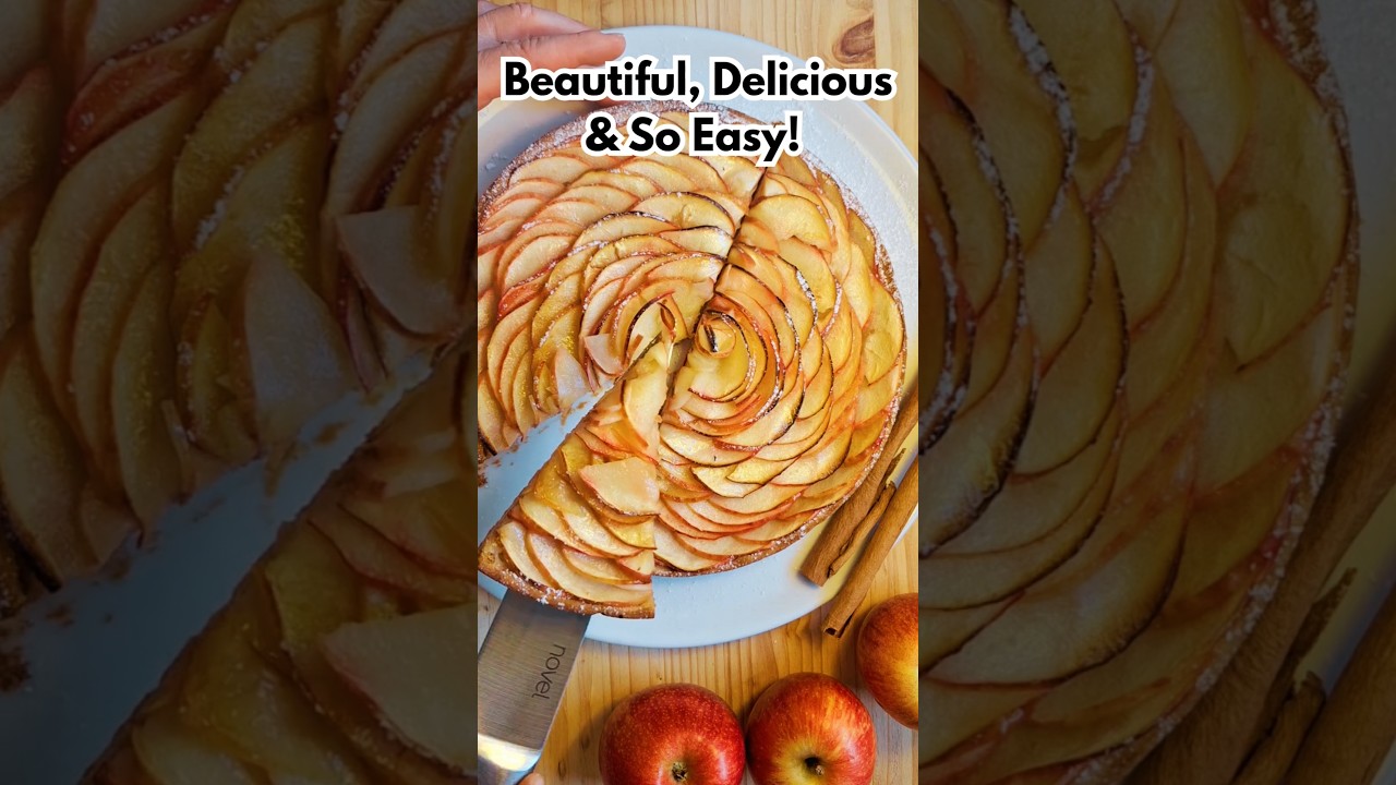 Gluten- free & vegan EASY Baking #glutenfreeveganmelli apple rose tart