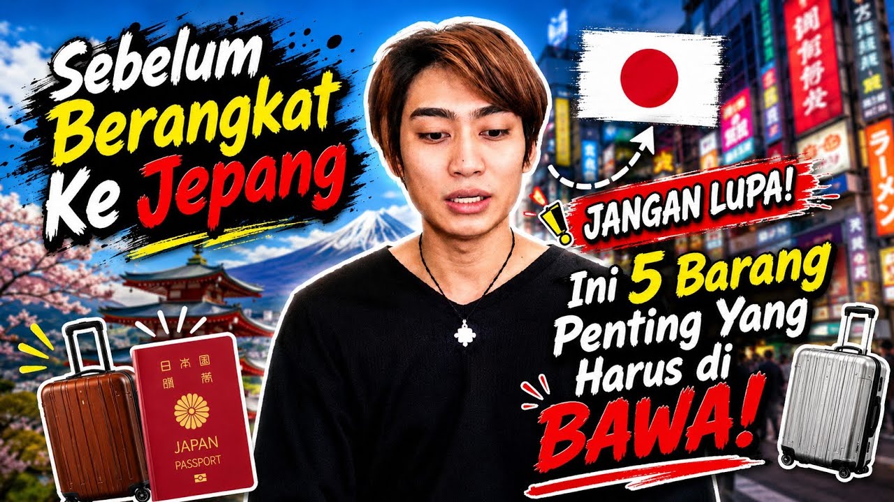 5 Barang Penting Yang Perlu dibawa Sebelum ke Jepan!! Persiapan Kerja ke Jepang #tg #ssw #kenshusei