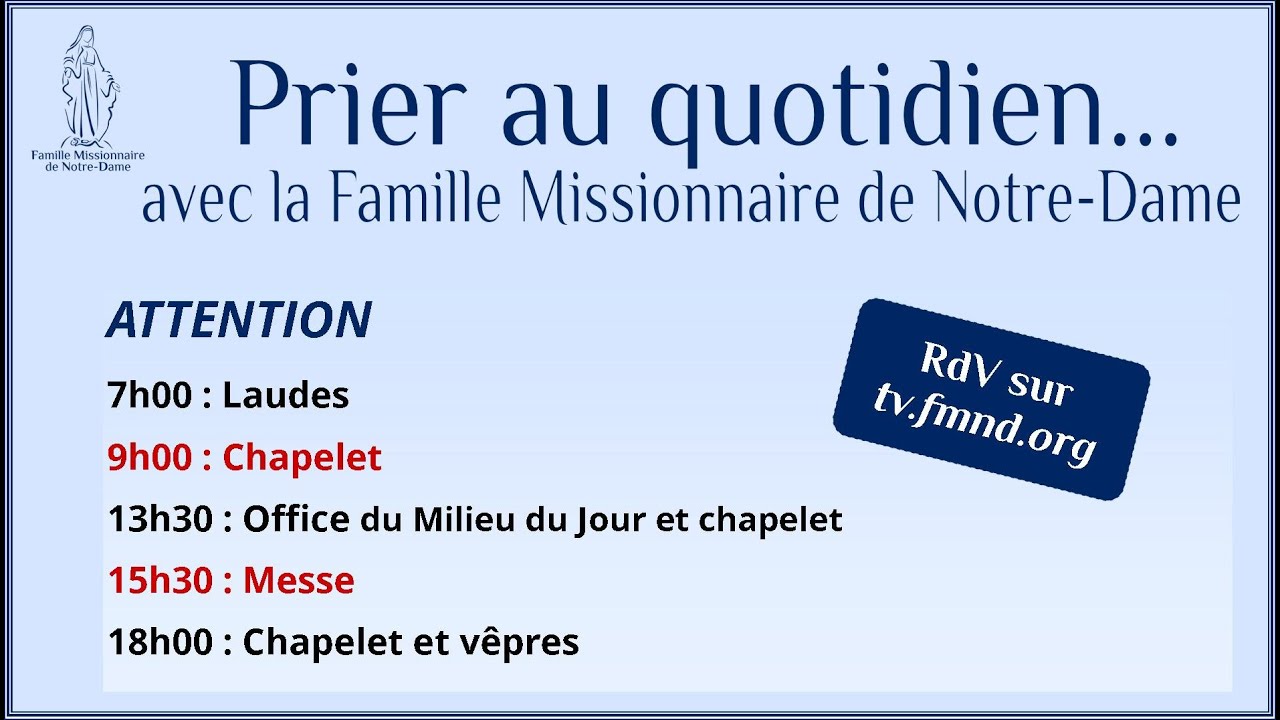 Les laudes du samedi 21 f&eacute;vrier 2026