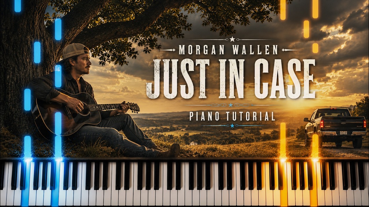 Easy Piano Cover &ndash; Morgan Wallen: Just In Case (Play-Through)