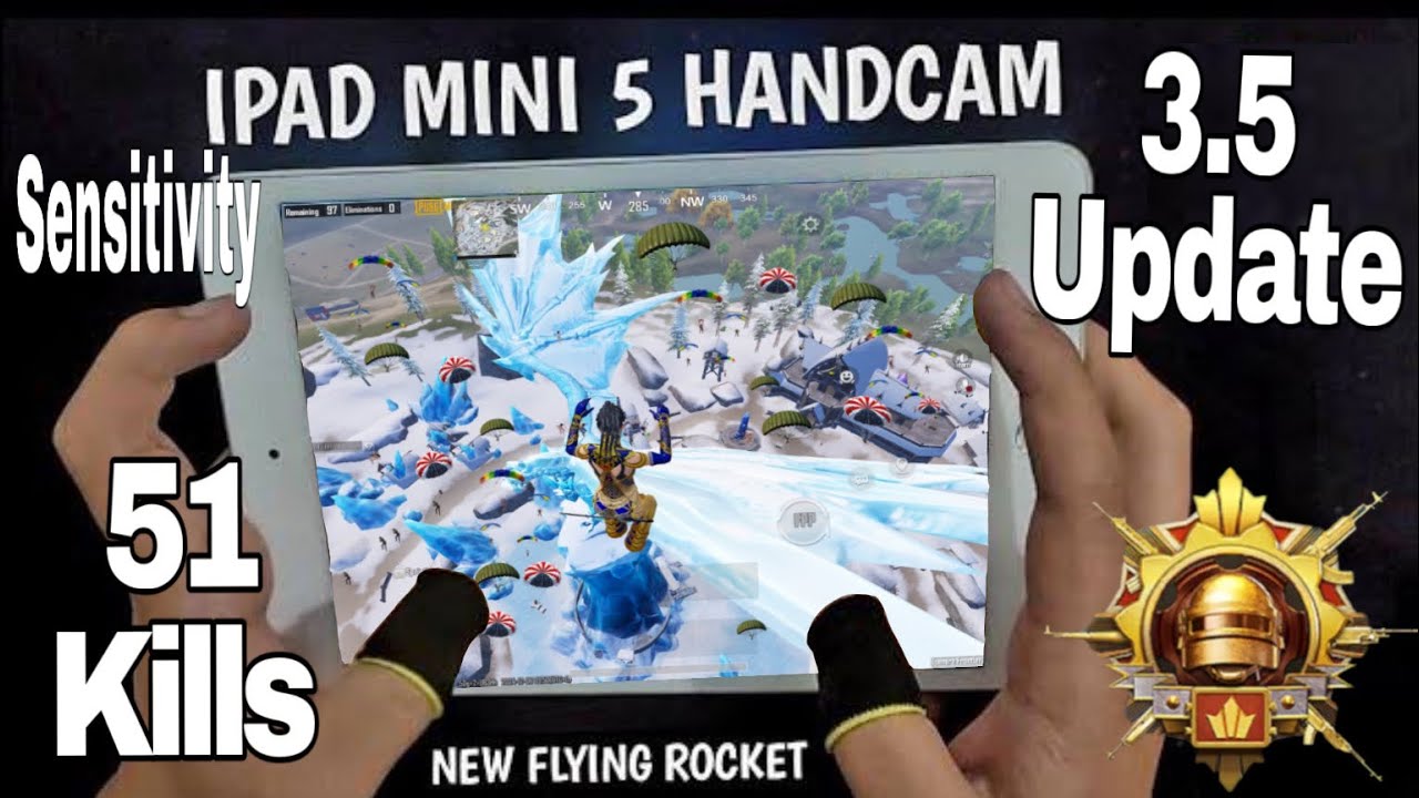 IPAD MINI 5 HANDCAM IN 3.5 UPDATE | iPad mini 5 best gameply Erangel ❤️iPad ini 5 pubg test in 2024🫶