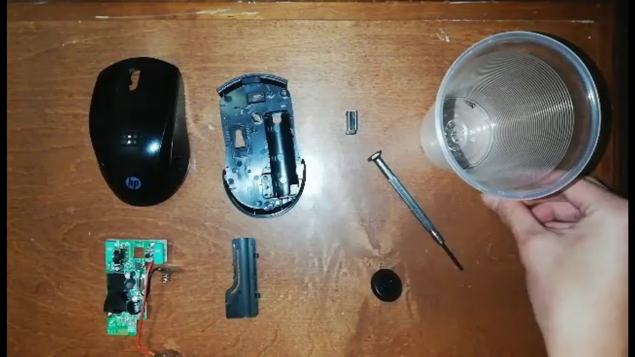 Desmontaje de un ratón inalámbrico/HP x3000