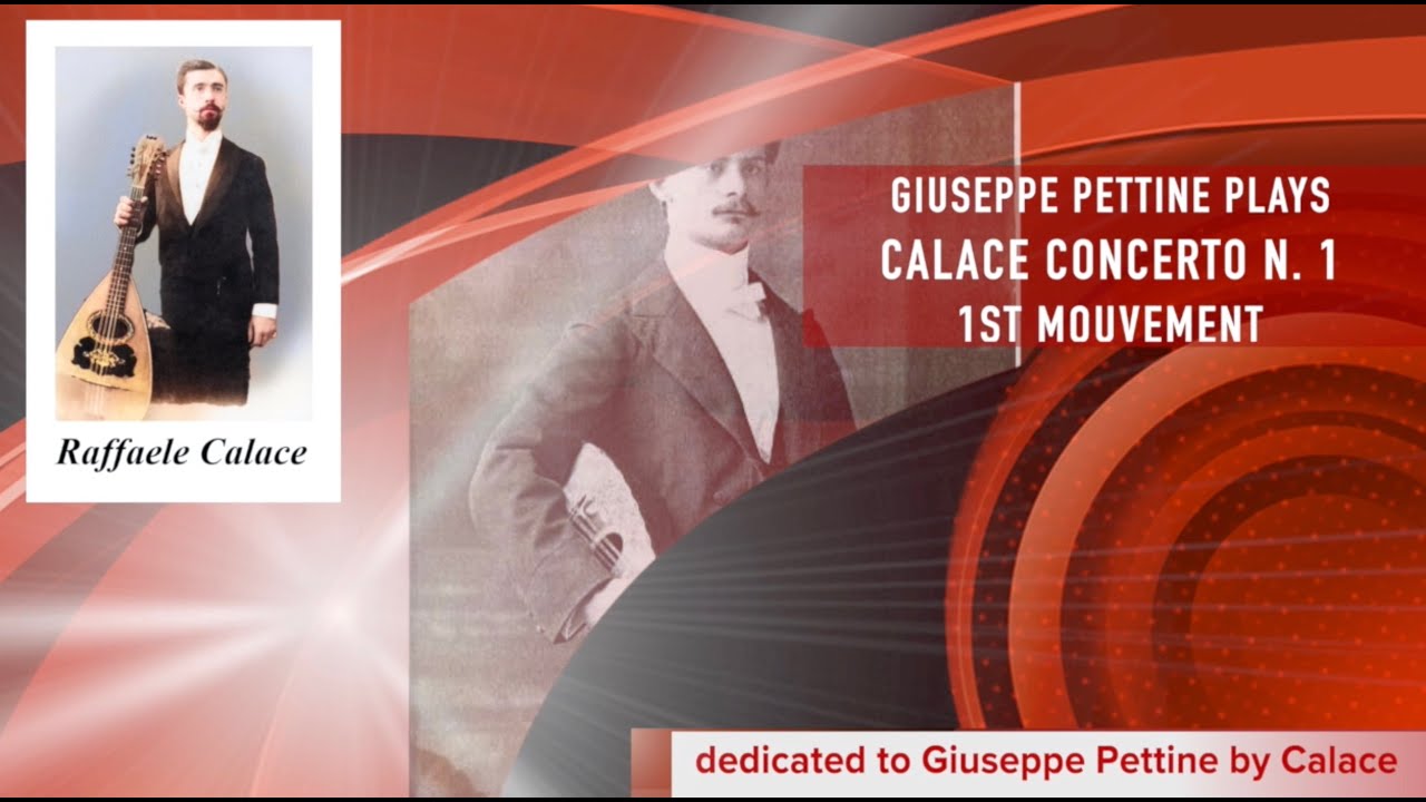 Raffaele Calace mandolin Concerto 1 played by Giuseppe Pettine