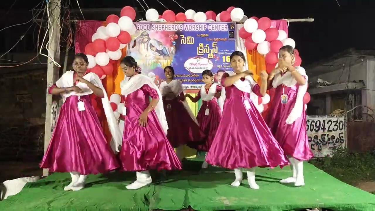 16/12/22 Christmas celebrations from Good shepherd's worship center Perecharla.